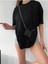 Unisex Pamuk Bisiklet Yaka Oversize Boyfriend T-Shirt 3