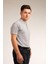 Gri Kısa Kollu Genç Boy Lise Okul Lakos Polo Yaka T-Shirt 3