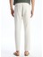 Yeni Sezon Slim Fit Keten Karisimli Erkek Pantolon - S5EE27Z8 4