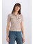 Yeni Sezon Slim Fit Dar Kesim Fitilli Kaşkorse Cepli Kısa Kollu Polo Tişört 3