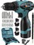 Darbeli Germany 36V Vidalama Liıon Armut Batarya Metal Şanzuman Çift Akülü 3.0 - 3.4AH 2 36 Volt 2 1