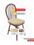 Standartfit Oval Sandalye Minderi Fermuarlı Yıkanabilir Kılıf Bağcıklı Su Ve Yağ Itici 42x42x5 Bej 2