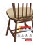 Standartfit Oval Sandalye Minderi Fermuarlı Yıkanabilir Kılıf Bağcıklı Su Ve Yağ Itici 42x42x5 Bej 5