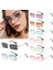 C08 Stili 2020 Trendy Erkek Kadın Yazsıssız Güneş Gözlüğü Moda Küçük Dikdörtgen Güneş Gözlüğü Seyahat Stili Uv Koruma Gözlük (Yurt Dışından) 2