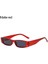 Mat Kırmızı Stil Küçük Dikdörtgen Güneş Gözlüğü Retro Dar Çerçeve Güneş Gözlüğü Trend UV400 Güneş Gözlüğü Vintage Kare Gözlük Eski Moda Gözlük (Yurt Dışından) 1