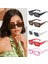 C11 Stili Yeni Moda Renkli Küçük Dikdörtgen Güneş Gözlüğü Vintage Geniş Çerçeve Kadın Güneş Gözlüğü Yaz Bayan UV400 Lens Trendy Gözlük (Yurt Dışından) 5