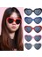 Kırmızı Bir Stil Yazın 1pc Kalp Şekilli Aşk Etkileri Gözlükleri Gece Kalp Şekline Dönüşen Difraksiyon Aşk Işıkları Moda Güneş Gözlüğü Unisex Yeni Hediyeler (Yurt Dışından) 4