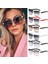 C04 Stili Moda Büyük Kare Güneş Gözlüğü Şeker Renkli Çerçevesiz Güneş Gözlüğü Gradient Seyahat Gözlüğü UV400 Oto Aksesuarı (Yurt Dışından) 2
