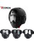 Mavi Stil Yüksek Kaliteli Motosiklet Köpekbalığı Kask Gözlüğü Retro Açık Yüz Kask Gözlüğü Göz Koruyucu Moto Cross (Yurt Dışından) 2