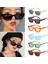 No.3 Tarzı Kadınlar Için Trend Dikdörtgen Güneş Gözlüğü Retro Sürüş Gözlükleri Vintage Moda Dar Kare Çerçeve UV400 Koruma Gözlükleri (Yurt Dışından) 3