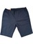 Lacivert Pamuklu Dokuma Erkek Bermuda 2