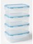 4'lü Mini Diyet Kabı Seti Bpa Free Hava Almaz Saklama Kabı Çıkarılabilir Bölmeli Gıda Kutusu 350 ml 2