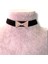 Kadife Fiyonklu Taşlı Choker Kolye 1