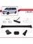 Volkswagen T6 Transporter 2015-2024 Arası ile Uyumlu Fly Model Ara Atkı Tavan Barı Siyah 2 Adet 4