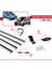 Ford Transit/tourneo Courier Post-Facelift 2018-2022 Arası ile Uyumlu Basıc Model Ara Atkı Tavan Barı Gri 4 Adet 5