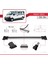Renault Trafic 2 (X83) 2001-2014 Arası ile Uyumlu Fly Model Ara Atkı Tavan Barı Gri 3 Adet 3