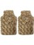 Sıcak Su Torbası 2 Adet Ponponlu Termofor Peluş Bej 28x17 cm 750 ml 2