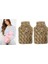 Sıcak Su Torbası 2 Adet Ponponlu Termofor Peluş Bej 28x17 cm 750 ml 3