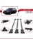 Saab 9-5 (YS3E) Sw 1998-2010 Arası ile Uyumlu Fly Model Ara Atkı Tavan Barı Gri 3 Adet 4