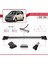 Toyota Yaris Verso (XP20) 1999-2005 Arası ile Uyumlu Fly Model Ara Atkı Tavan Barı Gri 3 Adet 3