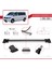 Volkswagen T6 Transporter 2015-2024 Arası ile Uyumlu Fly Model Ara Atkı Tavan Barı Gri 4 Adet 3