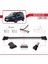 Mercedes Eqt / Citan W420 2022-2025 Arası ile Uyumlu Fly Model Ara Atkı Tavan Barı Gri 3 Adet 3