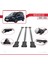 Mercedes Eqt / Citan W420 2022-2025 Arası ile Uyumlu Fly Model Ara Atkı Tavan Barı Gri 3 Adet 4