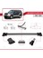 Mitsubishi Pajero (V60) 5 Kapı 1999-2006 Arası ile Uyumlu Fly Model Ara Atkı Tavan Barı Gri 3 Adet 3