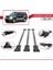 Mitsubishi Pajero (V60) 5 Kapı 1999-2006 Arası ile Uyumlu Fly Model Ara Atkı Tavan Barı Gri 3 Adet 4