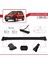 Dacia Sandero Stepway 2008-2012 Arası ile Uyumlu Fly Model Ara Atkı Tavan Barı Siyah 2 Adet 4