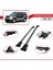 Mitsubishi Pajero (V60) 5 Kapı 1999-2006 Arası ile Uyumlu Fly Model Ara Atkı Tavan Barı Gri 2 Adet 3
