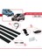 Ford Transit/tourneo Courier Post-Facelift 2018-2022 Arası ile Uyumlu Basıc Model Ara Atkı Tavan Barı Siyah 4 Adet 5