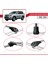 Toyota Land Cruiser Prado (J150) 2010-2023 Arası ile Uyumlu Ace-1 Ara Atkı Tavan Barı Gri 3 Adet 4