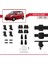 Daihatsu Cuore 2007-2018 Arası ile Uyumlu Ace-4 Ara Atkı Tavan Barı Siyah 2 Adet 5