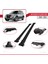 Mitsubishi Pajero (V80) 2007-2022 Arası ile Uyumlu Fly Model Ara Atkı Tavan Barı Siyah 2 Adet 3
