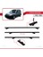 Citroen Berlingo (M59) 2003-2008 Arası ile Uyumlu Basıc Model Ara Atkı Tavan Barı Siyah 4 Adet 4