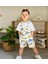 Erkek Çocuk Dinozor Desenli Denim Gabardin Kumaş 3