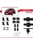Ford Fiesta 6 Pre-Facelift 2009-2012 Arası ile Uyumlu Ace-4 Ara Atkı Tavan Barı Siyah 2 Adet 5