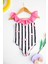 Kız Çocuk Fırfır Yaka Siyah Beyaz Çizgili Flamingo Desen Detaylı Mayo Bikini 1