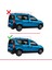 Dacia Dokker (K67) 2012-2024 Arası ile Uyumlu Ace-1 Ara Atkı Tavan Barı Siyah 3 Adet 3