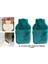 Sıcak Su Torbası 2 Adet,cepli Yeşil Peluş Termofor 32,5X17,5CM 1500 ml 1