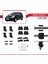 Renault Scenic 3 2013-2016 Arası ile Uyumlu Ace-4 Ara Atkı Tavan Barı Gri 2 Adet 5