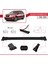 Nissan Pathfinder 4 (R52) 2013-2020 Arası ile Uyumlu Fly Model Ara Atkı Tavan Barı Siyah 3 Adet 3