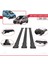 Ford Transit/tourneo Courier Post-Facelift 2018-2022 Arası ile Uyumlu Fly Model Ara Atkı Tavan Barı Siyah 3 Adet 4