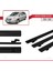 Toyota Sienna 2 (XL20) 2004-2010 Arası ile Uyumlu Basıc Model Ara Atkı Tavan Barı Siyah 3 Adet 3