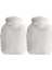 Sıcak Su Torbası 2 Adet Yan Cepli Beyaz Peluş Termofor 27x17x2 cm 750 ml 2
