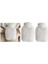 Sıcak Su Torbası 2 Adet Yan Cepli Beyaz Peluş Termofor 27x17x2 cm 750 ml 3