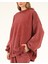 5377 - 3 Iplik Soft Yıkamalı Salaş Basic Kadın Sweatshirt 3