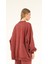 5377 - 3 Iplik Soft Yıkamalı Salaş Basic Kadın Sweatshirt 7