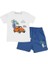 Erkek Bebek Pamuklu Araba Baskılı Şortlu Takım 4